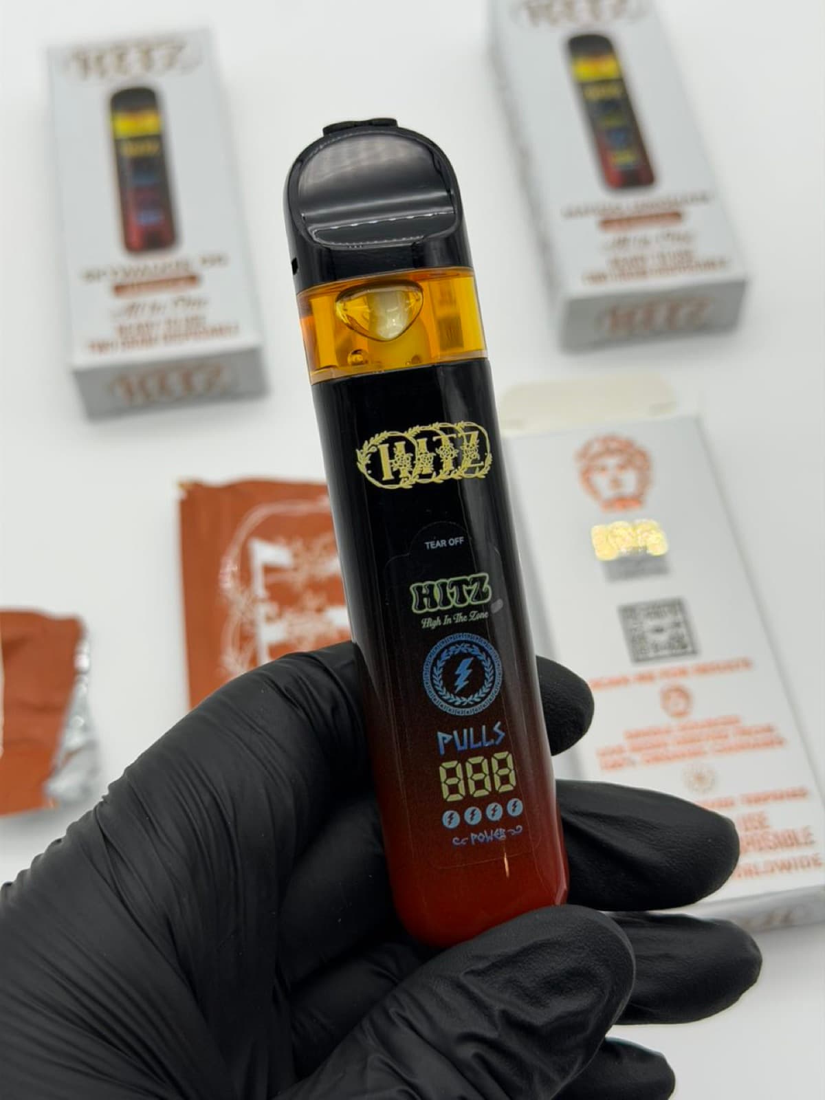 Hitz all-in-one disposable device close-up