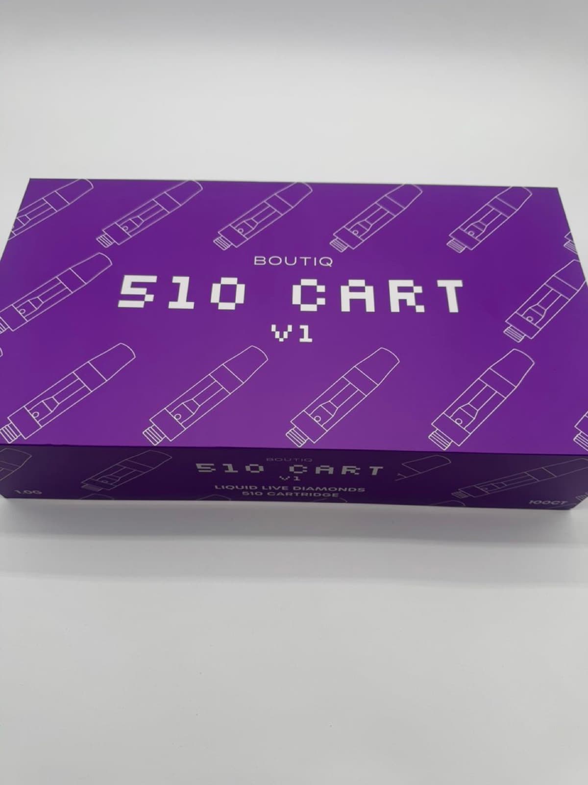Boutiq 510 Cart V1 purple box closed
