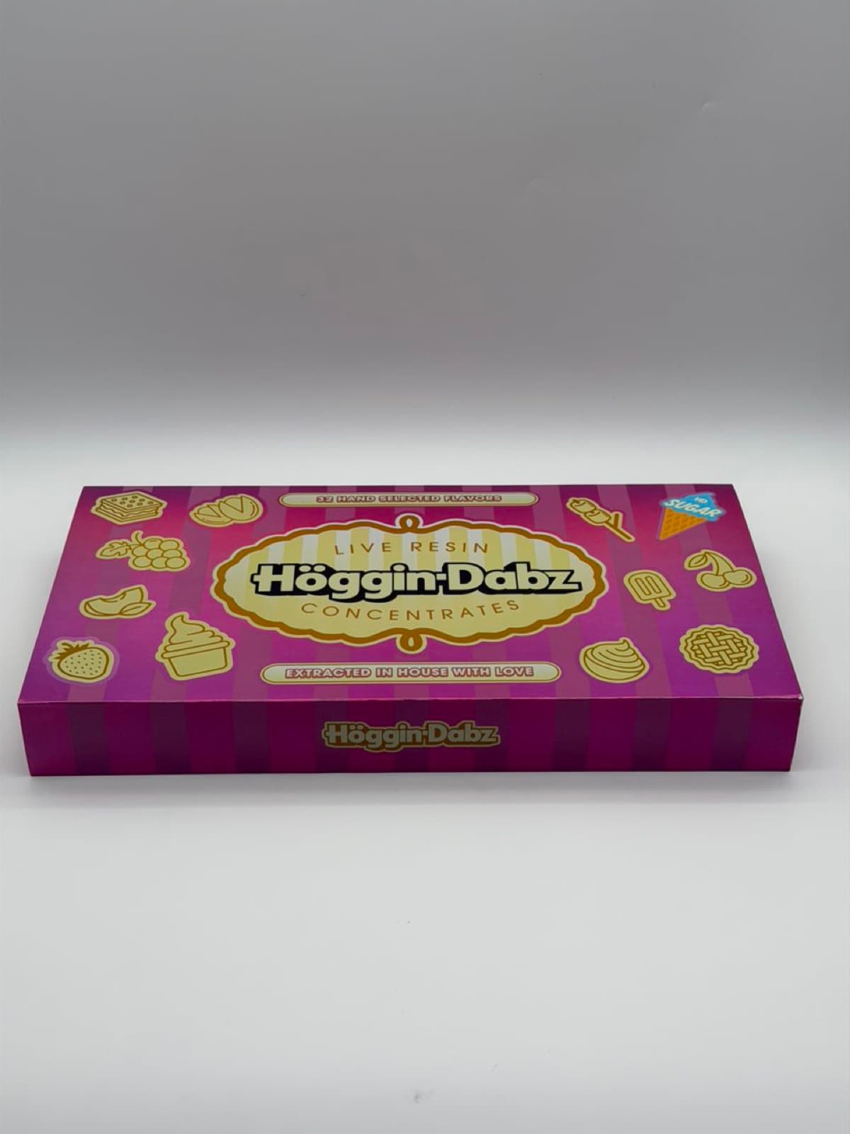 Höggin Dabz pink live resin display box closed