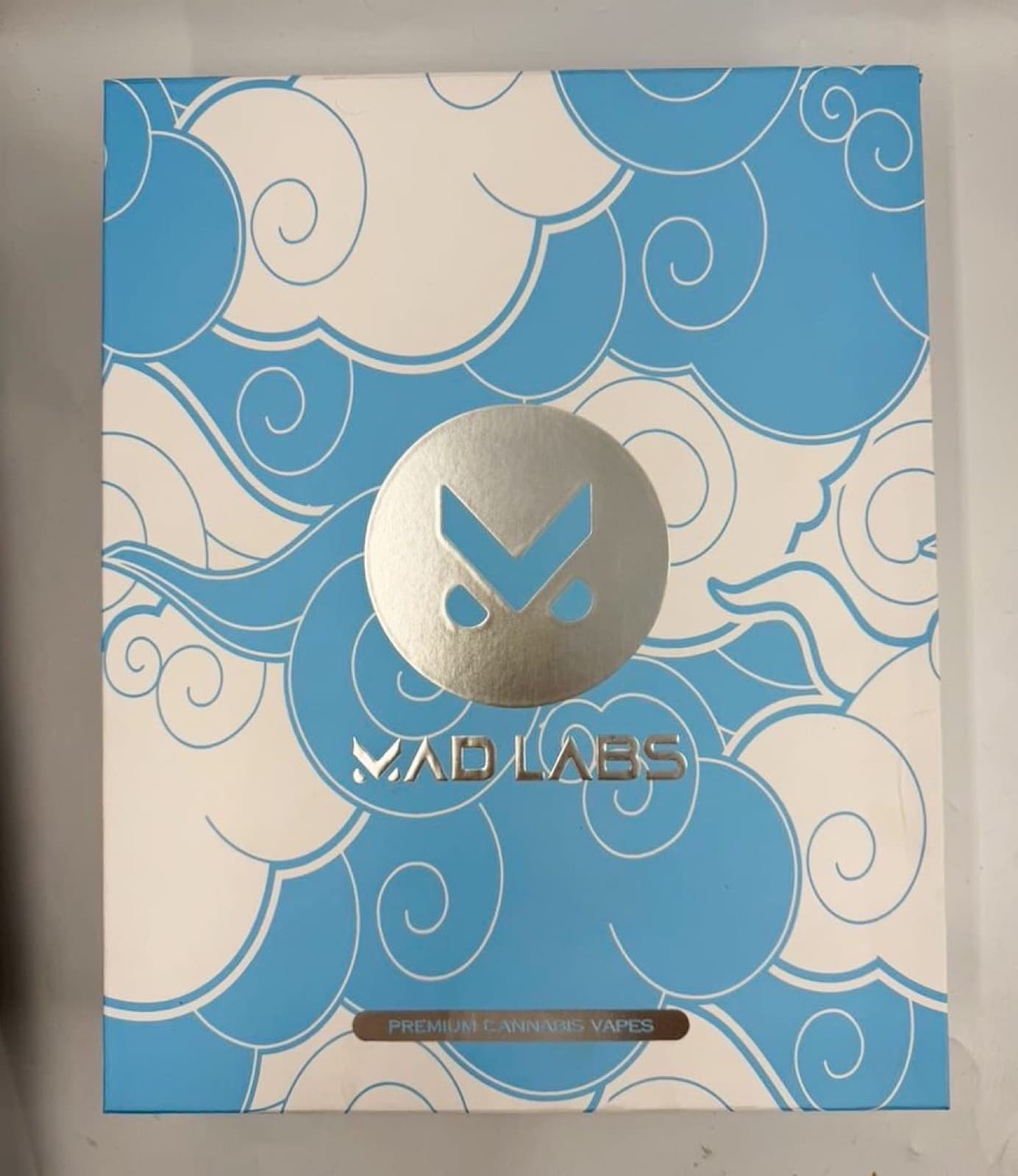 Mad Labs blue cloud box closed